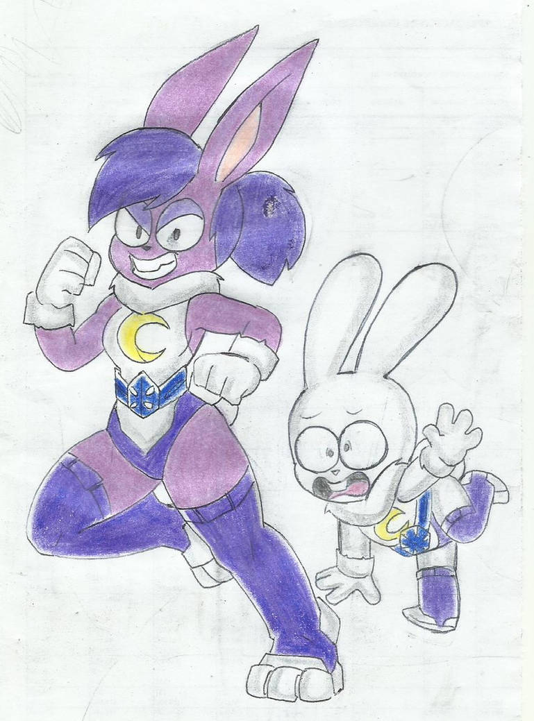 Cartoony moon Rabbit Year by rogelis on DeviantArt