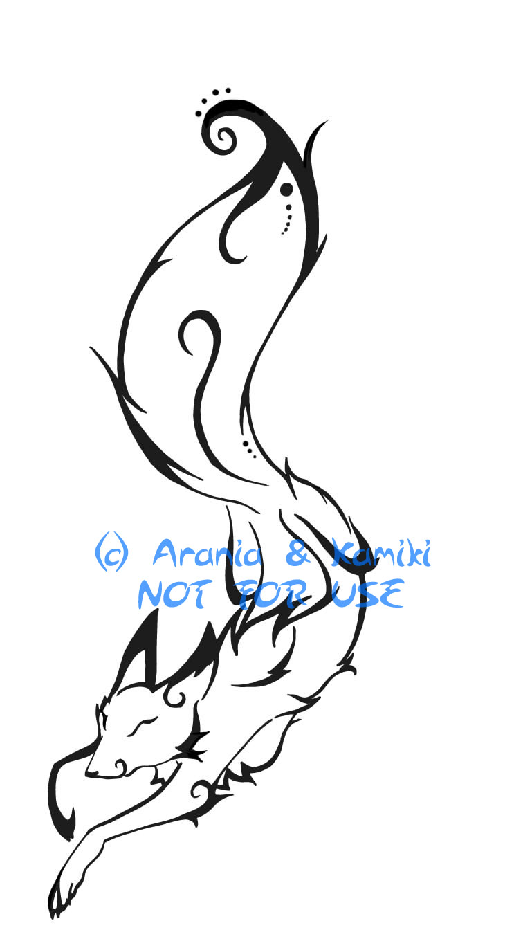 Fox tattoo design for Kamiki