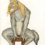 Ambrose werewolf form Sitting