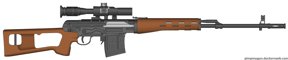 Dragunov sniper rifle