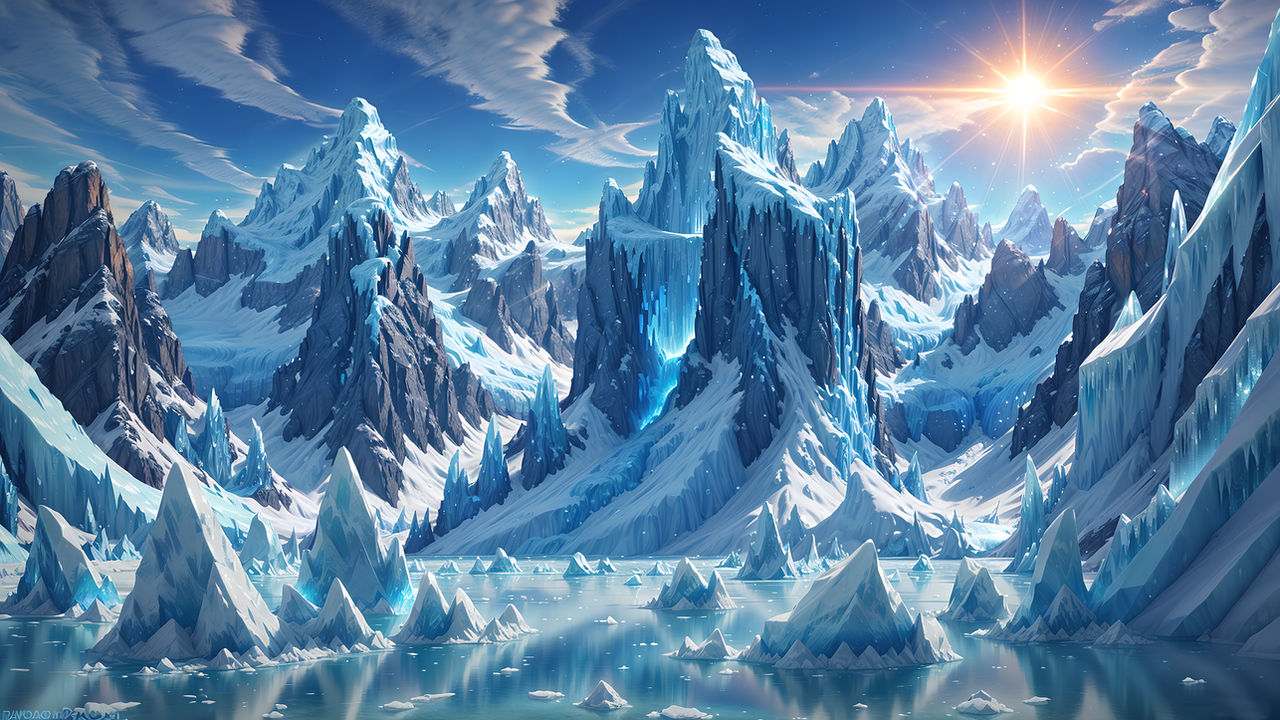 Sparkling Glacier by GCStd on DeviantArt
