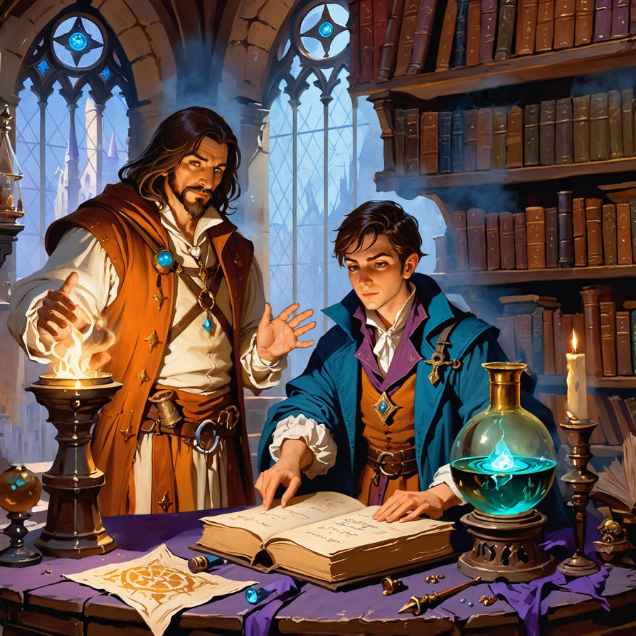 Wizard with Apprentice by GCStd on DeviantArt