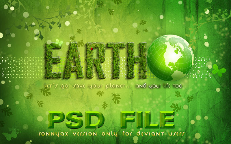 EARTH PHOTOSHOP FILE by ronnyyax