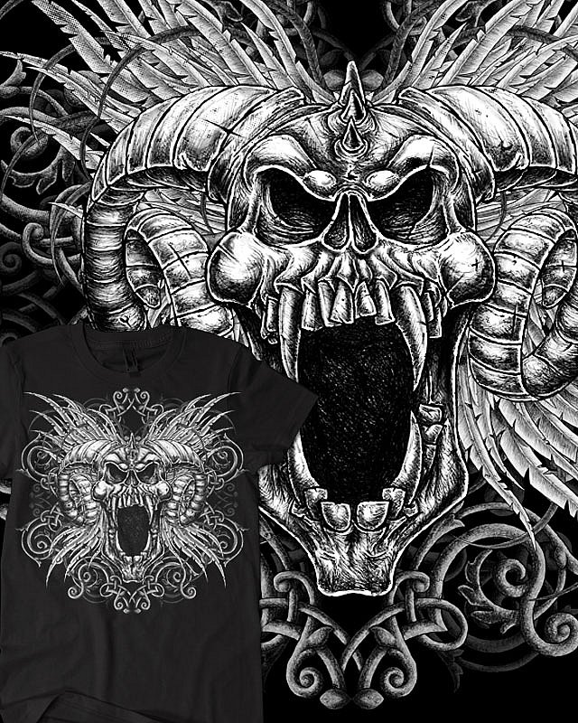 Rams Head T-Shirt Design