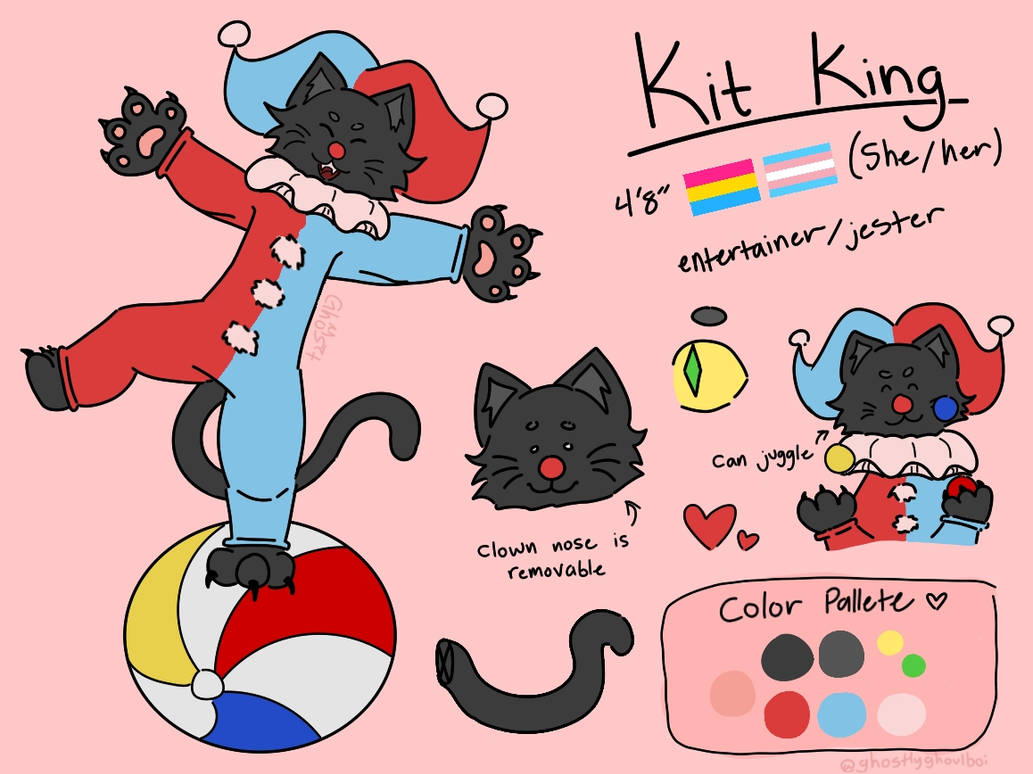 Kit The Character Kit ref sheet by ghostlyghoulboii on DeviantArt