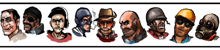 Team Fortress 2 Classes by Simicka on DeviantArt