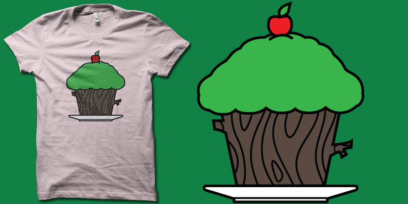 all-natural cupcake t-shirts