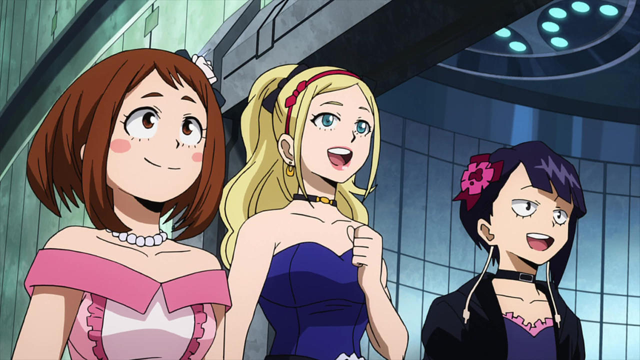 Ochaco, Melissa and Kyoka - MHA - Two Heroes by AcidWaifu on DeviantArt