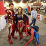 Ironman, Supergirl and Spider-Man 