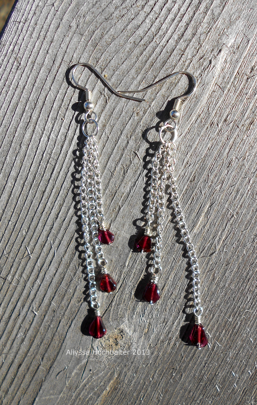 Blooddrop earrings