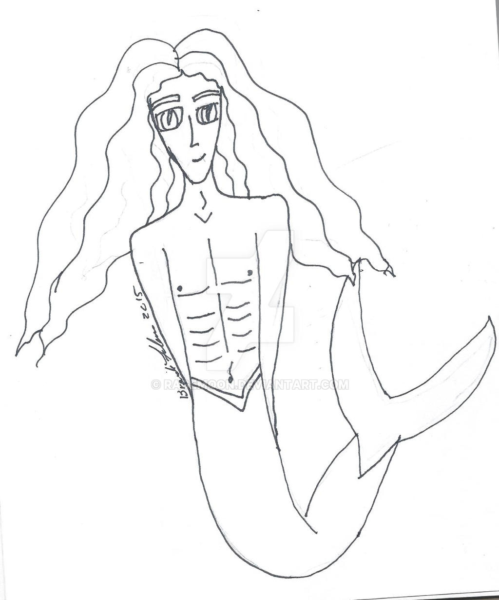 Merboy long hair by Ragemoon on DeviantArt