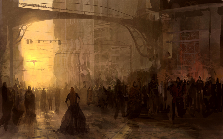 Street scene - departure by artbytheo