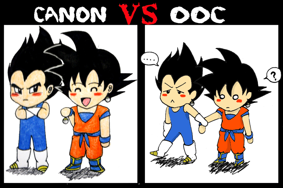 Canon Vs. OOC Meme: Goku and Vegeta by PDJ004 on DeviantArt