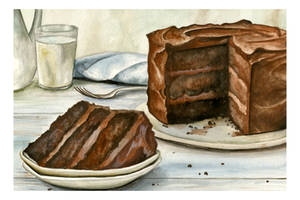 Chocolate Cake with Milk