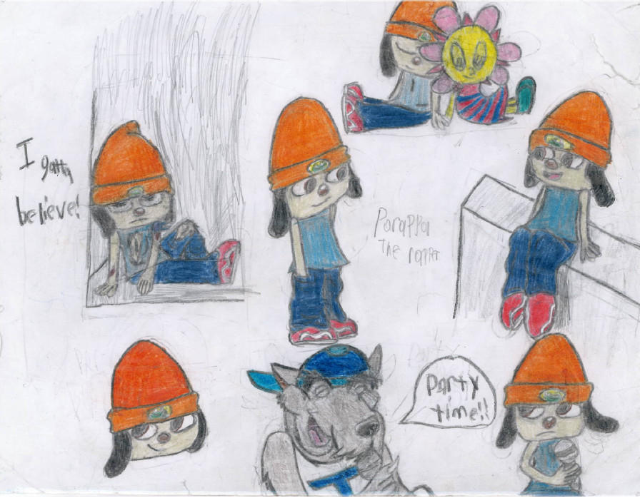 Parappa the rapper doodles by Gin93 on DeviantArt