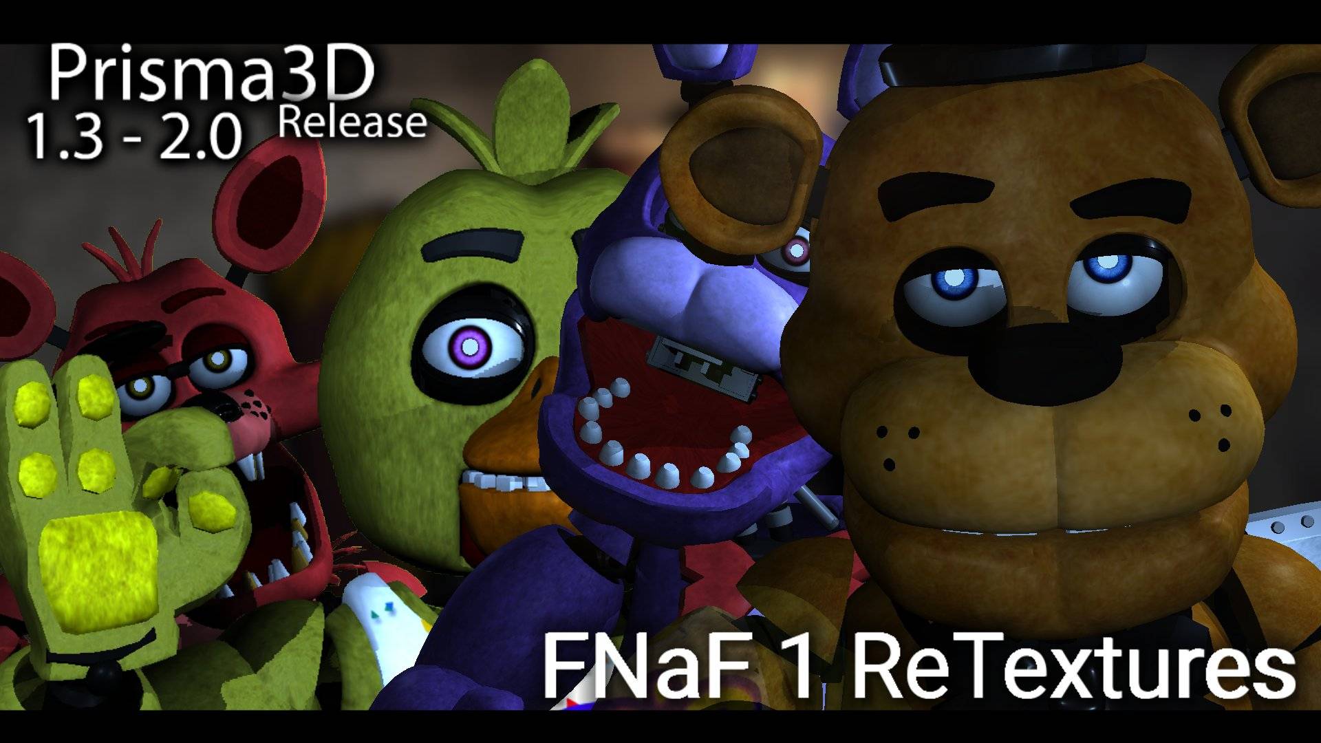 FNaF 1 v2 for PRISMA 3D - Improved and Optimized HW Models - DOWNLOAD (P3D)  