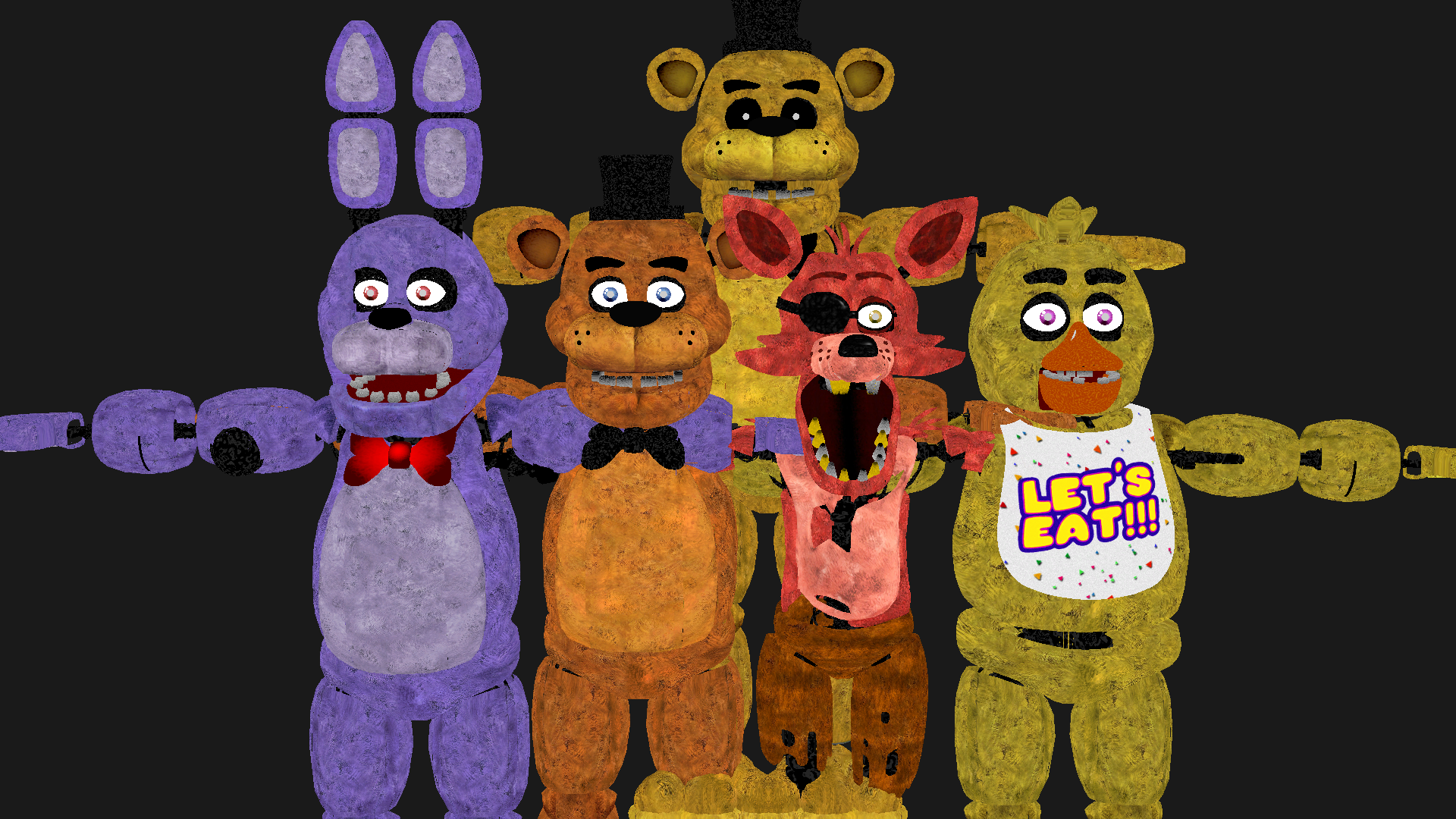 C4D] FNAF1 Models by HiAtom Download by   on @DeviantArt