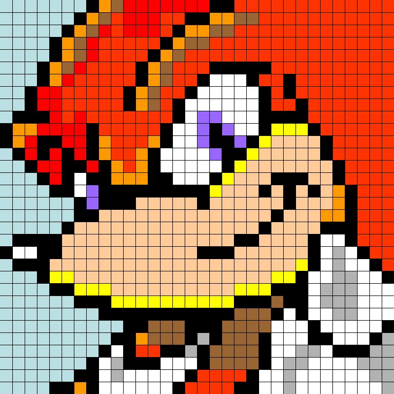 pix Knuckles Pixel Art Grid knuckles emblem by lunarknight48 on
