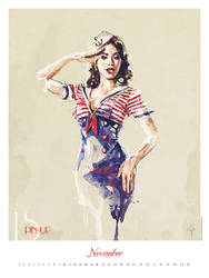 PIN-UP illustration (November)