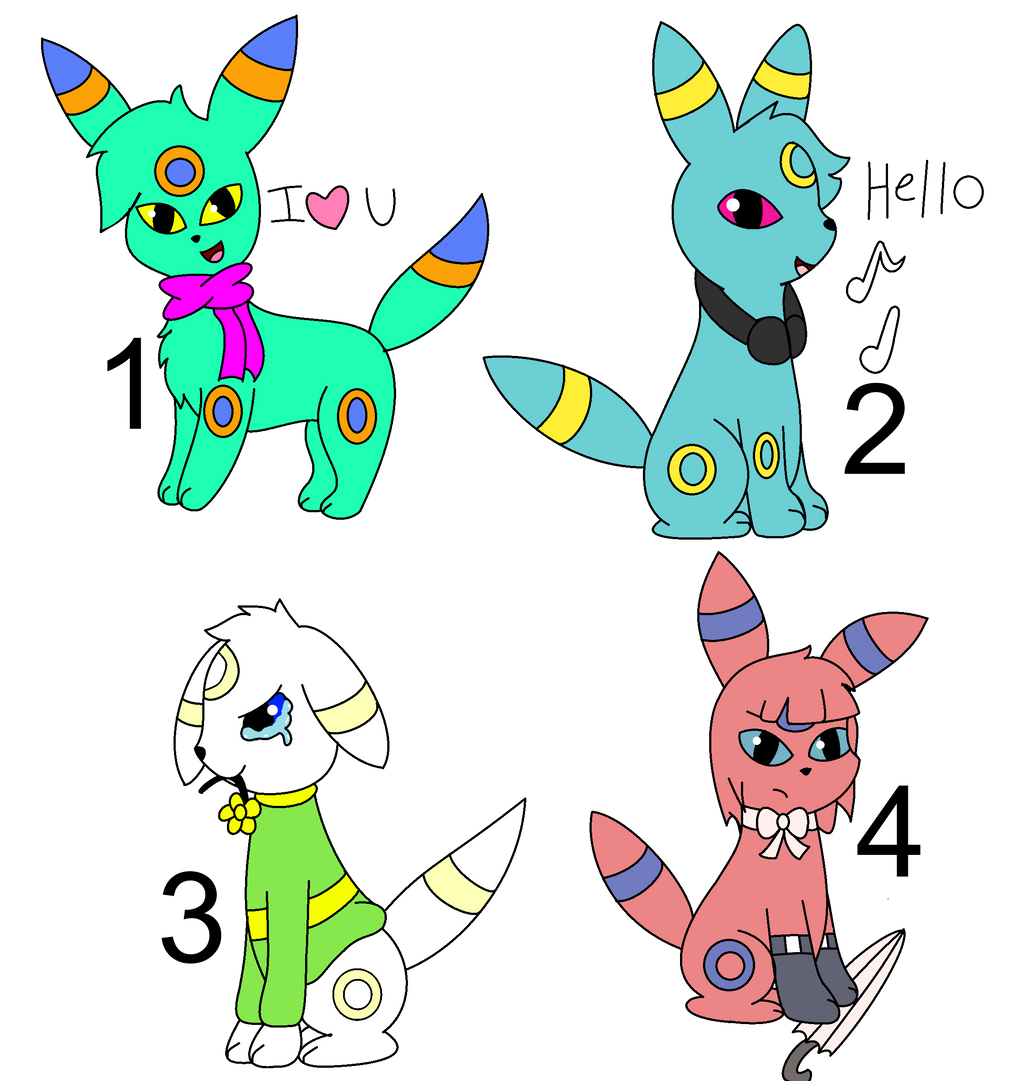 Music Themed Umbreon Adoptables~Closed