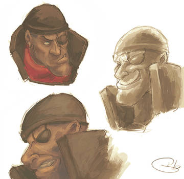 Black cyclop sketches