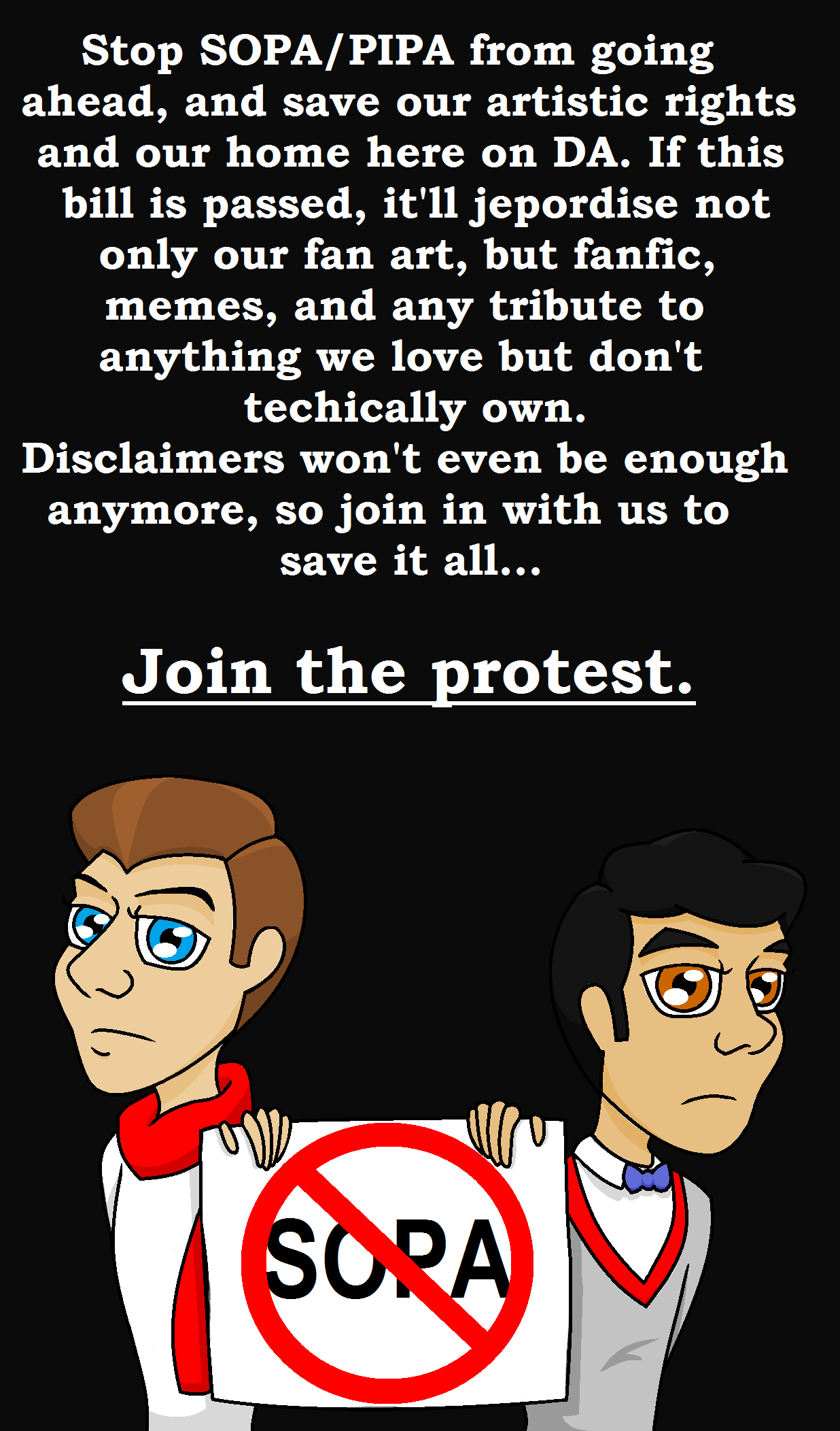 Join Klaine and stop SOPA