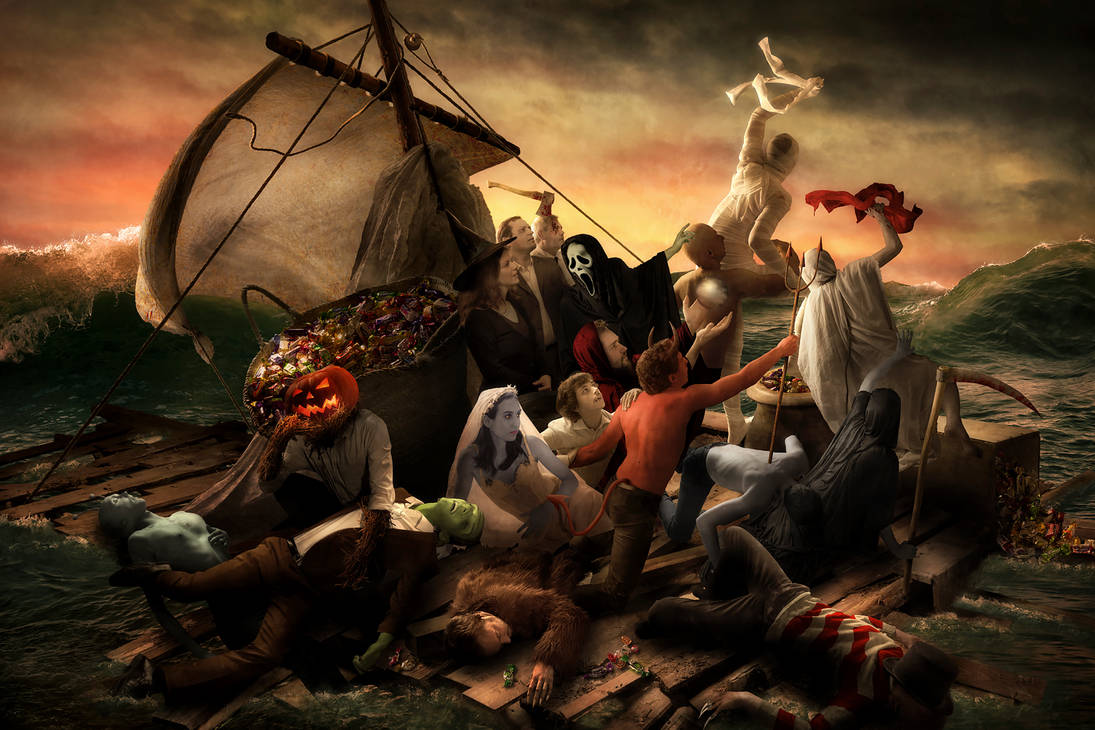 The Raft of Halloween by gyaban