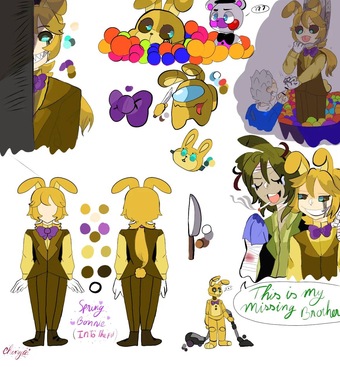 Into The Pit Spring Bonnie by Taptun39 on DeviantArt