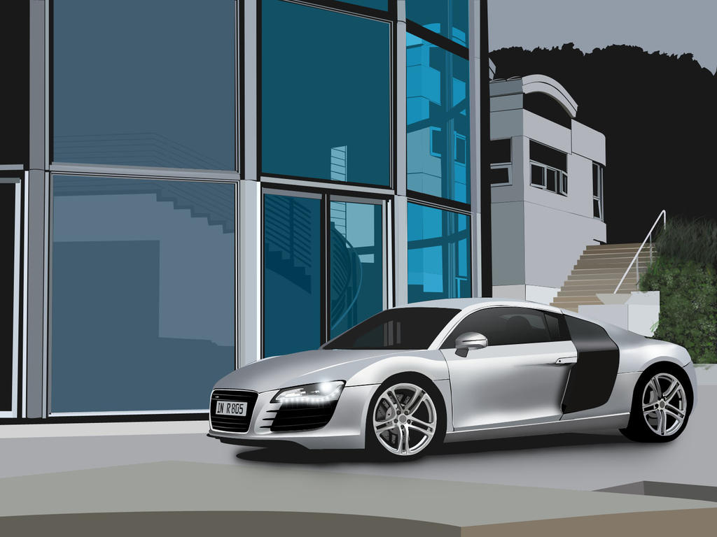 Audi R8 Vector Picture