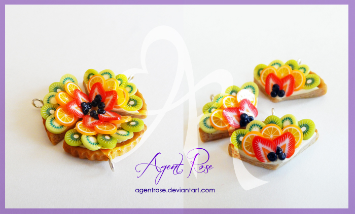 Polymer Clay Fruit Tart