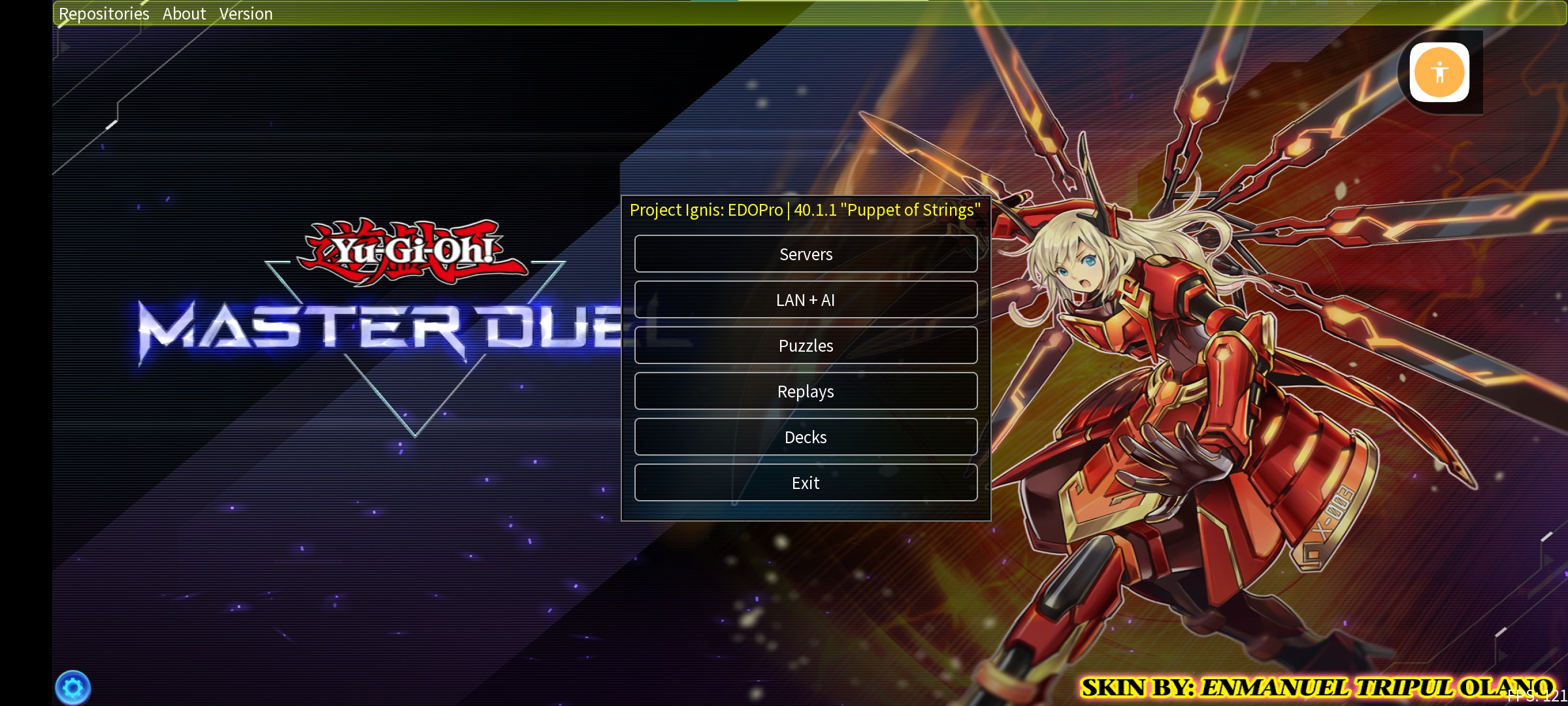 Edopro Field EDOPRO HD SKIN - Menu Screen by Thong3 on DeviantArt