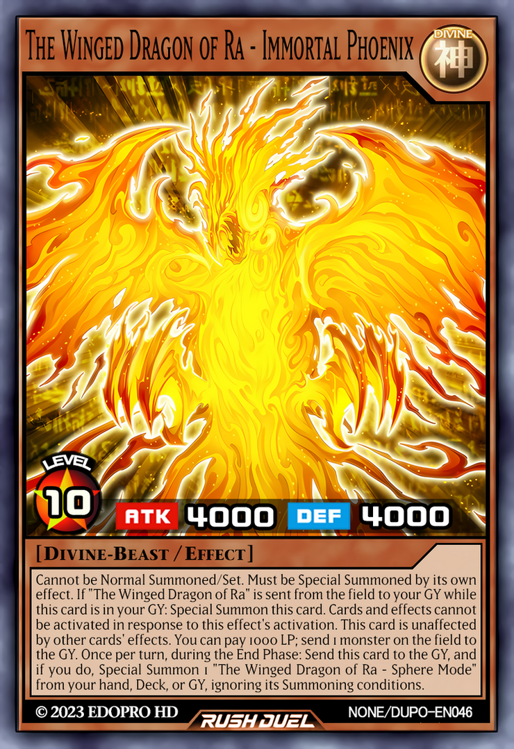 The Winged Dragon of Ra - Immortal Phoenix-RD by Thong3 on DeviantArt