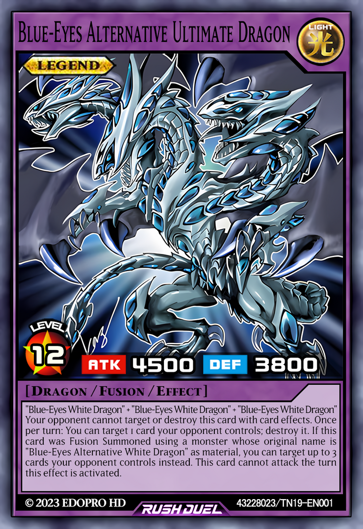 Buffalo Rd Rd Dragon Blue-Eyes Alternative Ultimate Dragon-RD by Thong3 on DeviantArt