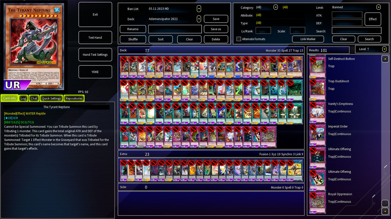 Edopro Field EDOPRO HD: MASTER DUEL CUSTOM BANLIST for EDOPRO by Thong3 on DeviantArt
