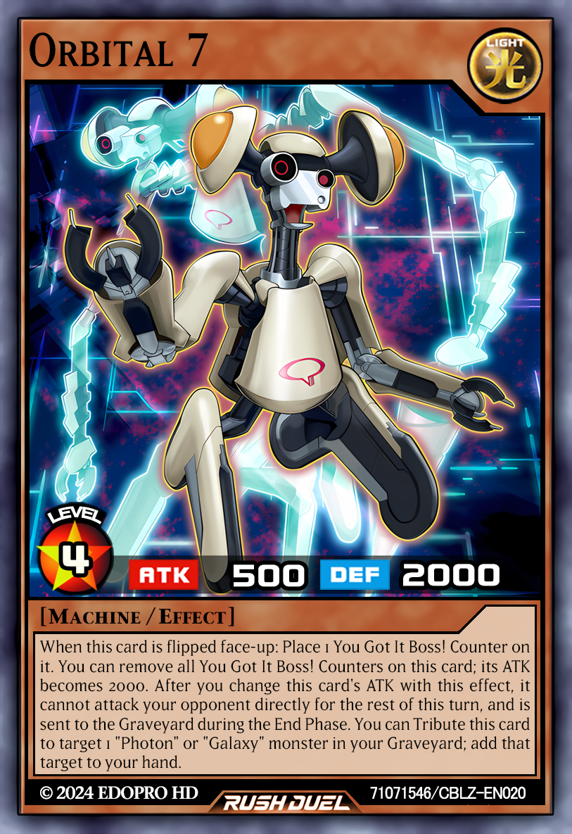 orbital 7 yugioh card CBLZ-EN020 Yu-Gi-Oh! add it to your hand. Orbital 7 (card) | Yu-Gi-Oh!