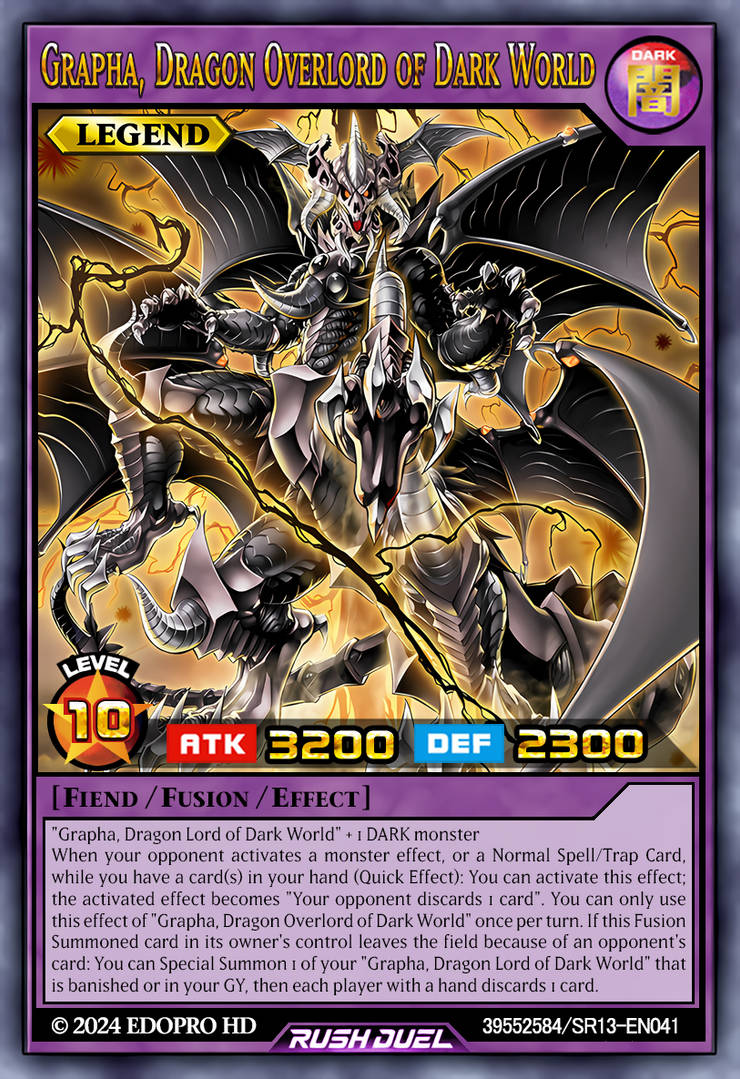 Grapha, Dragon Overlord of Dark World-RD by Thong3 on DeviantArt