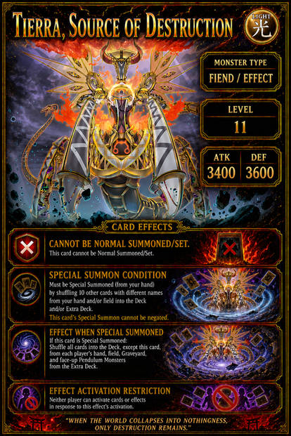 yugioh tierra source of destruction deck Tierra, RATE-EN027 Yu-Gi-Oh! Card Can tokens be used for