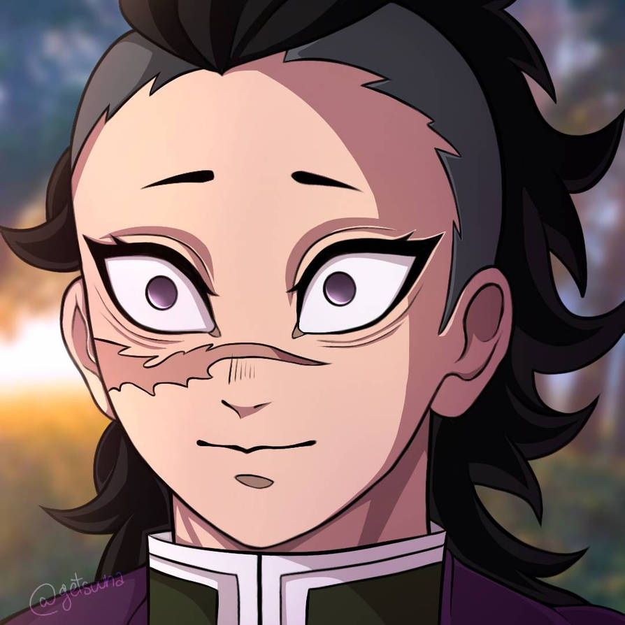 Genya Shinazugawa FanArt screenshot redraw by getsuuna on DeviantArt