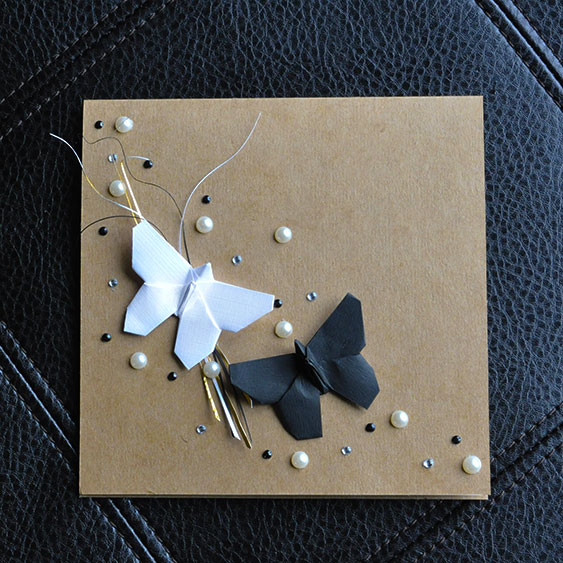 Origami Wedding Card