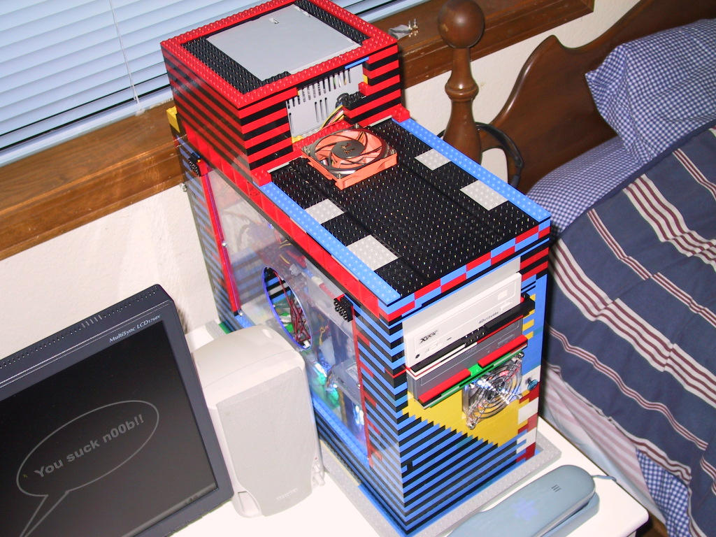 Lego Pc Rack Lego Computer Case by SILVERWOLF-87 on DeviantArt