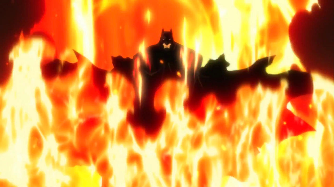 Batman walking through fire by Artman345 on DeviantArt