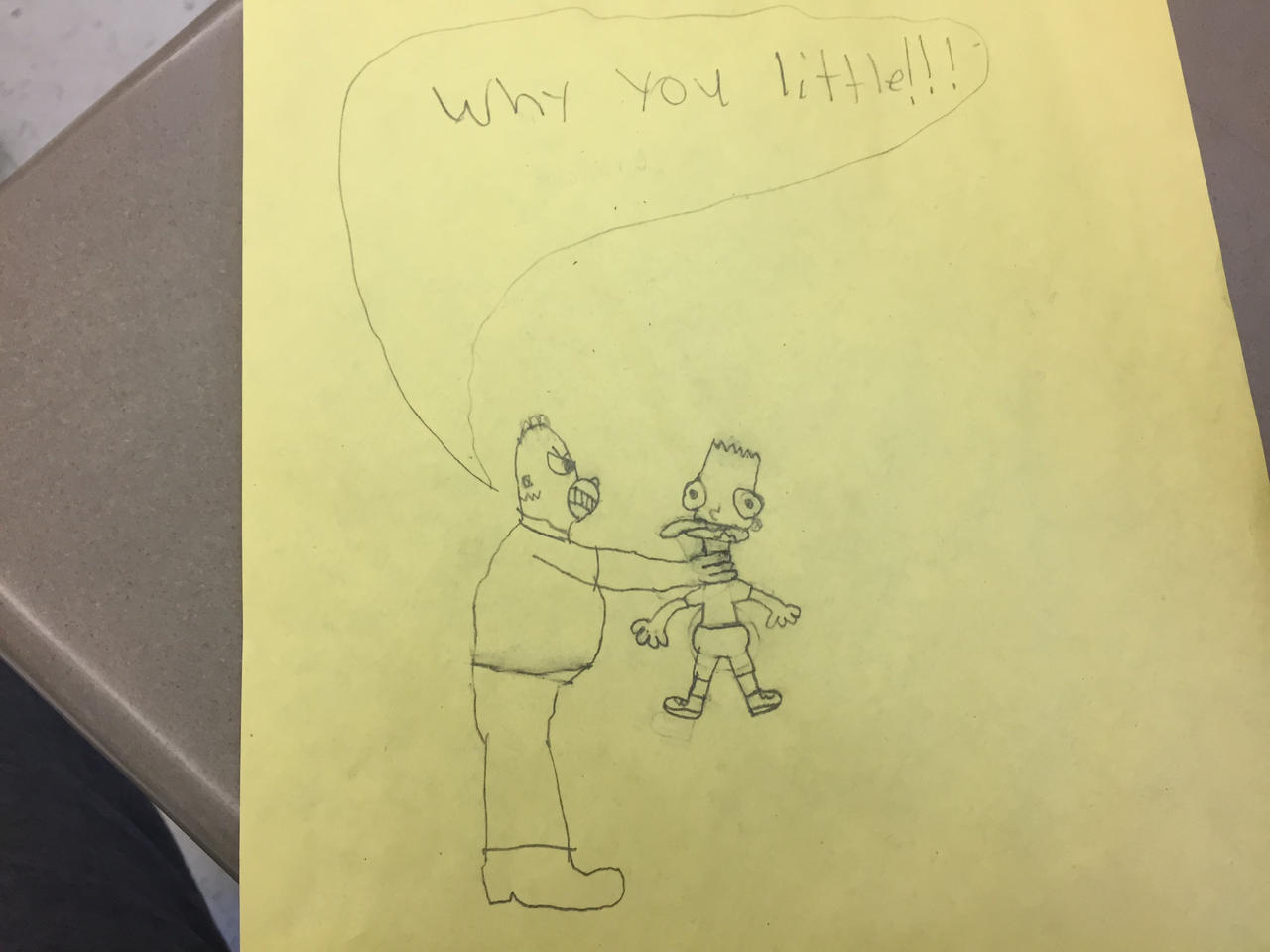 Strangle Draw How To Draw Homer Simpson Strangling Bart