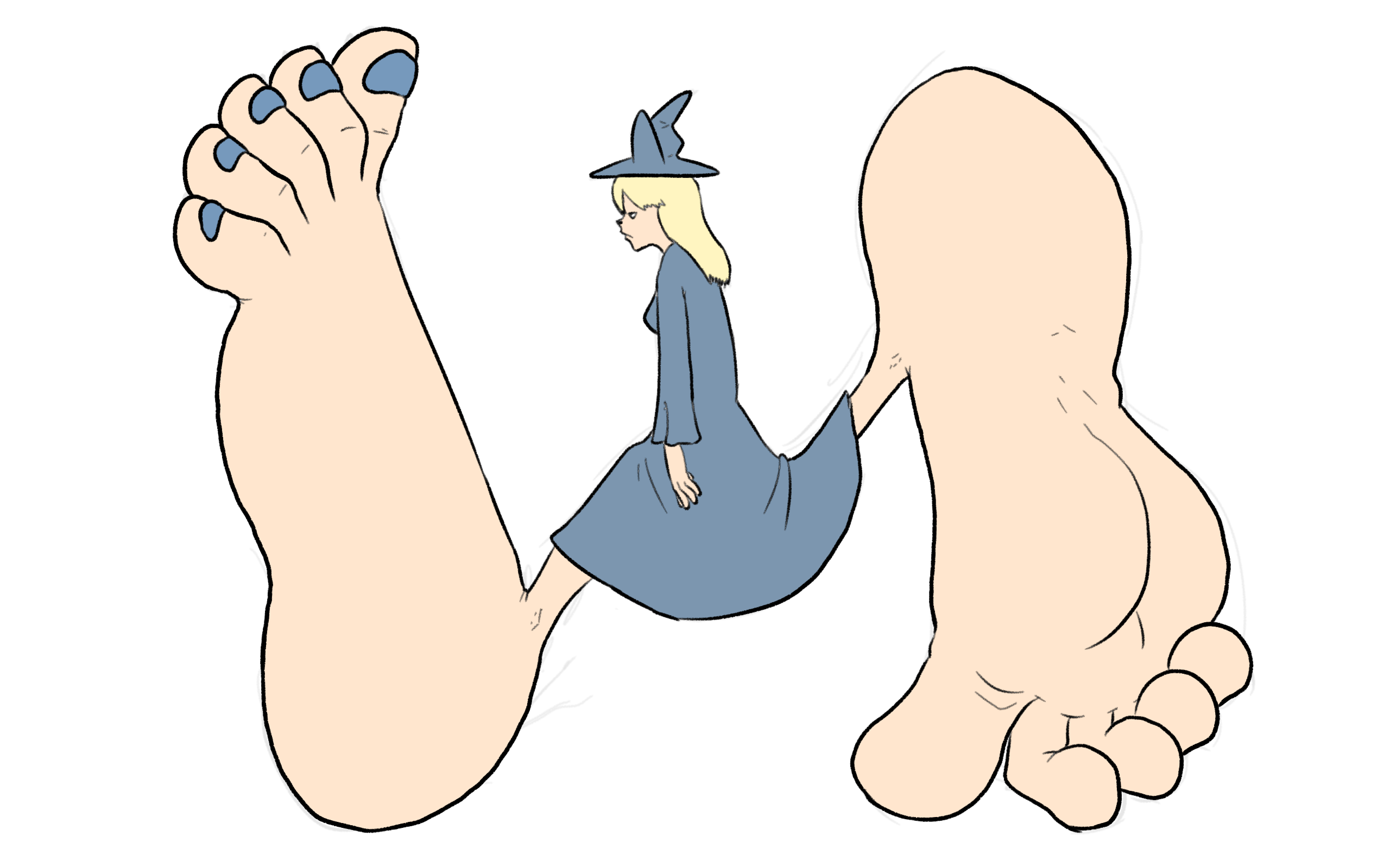 Comically Large Robe Cartoon Comically large feet by ShoumiYotos on DeviantArt