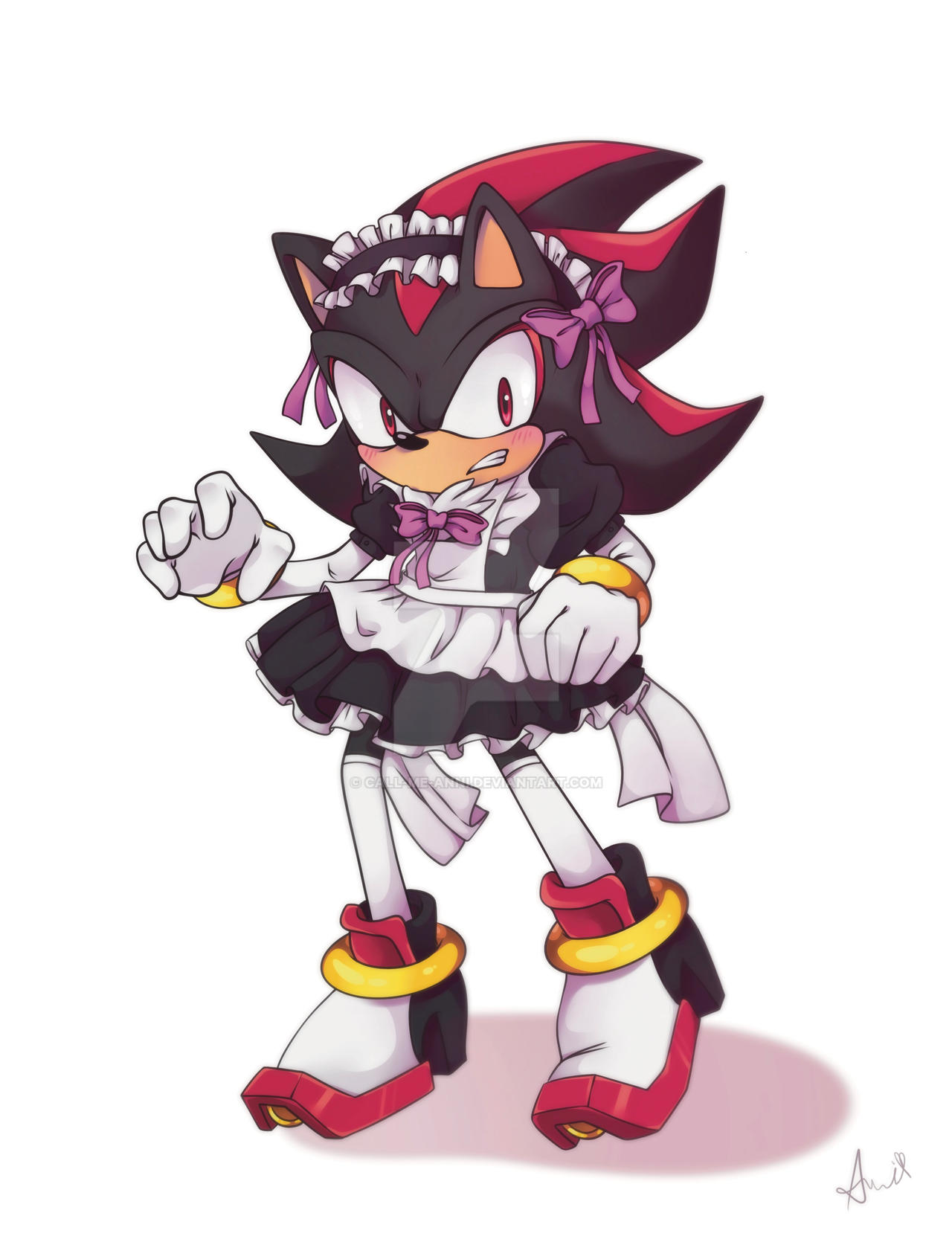 Shadow the Hedgehog Maid by CallmeAnni on DeviantArt