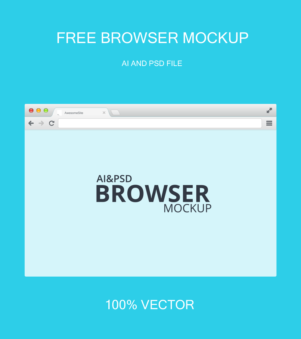 Freebie - Browser Mockup