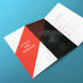 Freebie - Z Fold Brochure PSD Mockup
