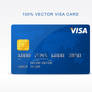 Freebie - Vector Visa Credit Card