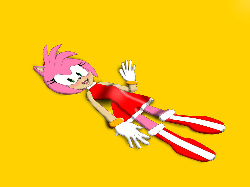 Amy Flatten Request from: TehMaster001 - Flattened Amy by LazTheFox1 on DeviantArt