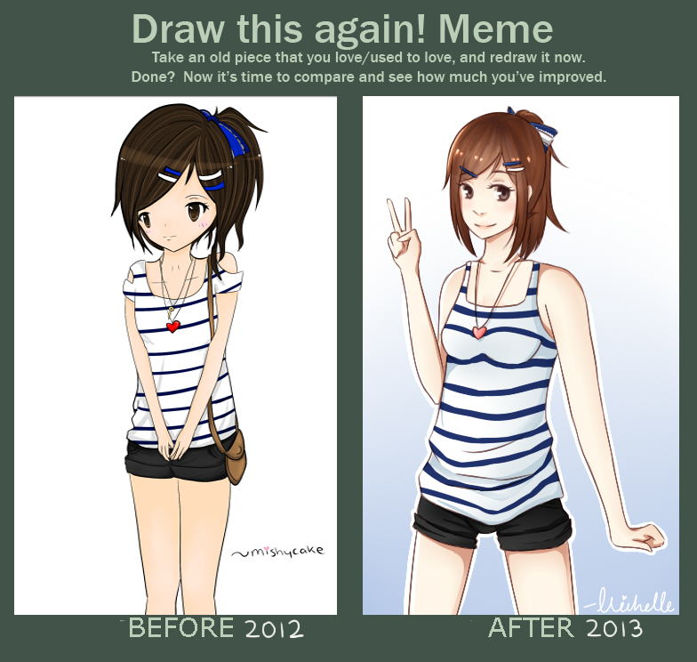 Draw this again! Meme (Cat girl ladyyyy) by Carzymeowcat on DeviantArt