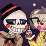 Cuphead and Sans FNAF Halloween